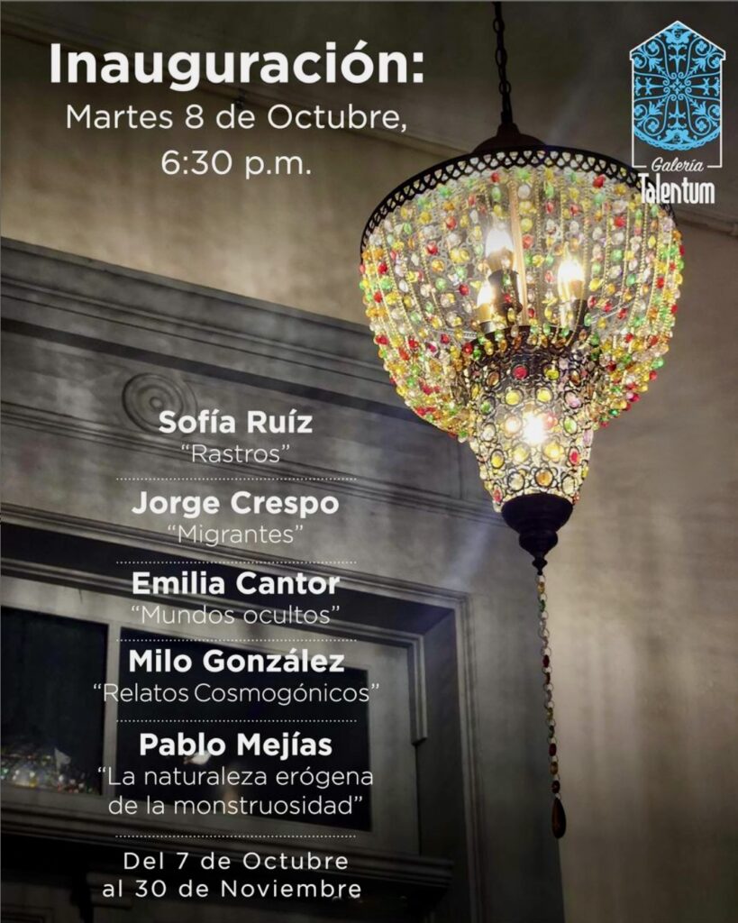 Invitation to group exhibition at Galería Talentum, October 2024.